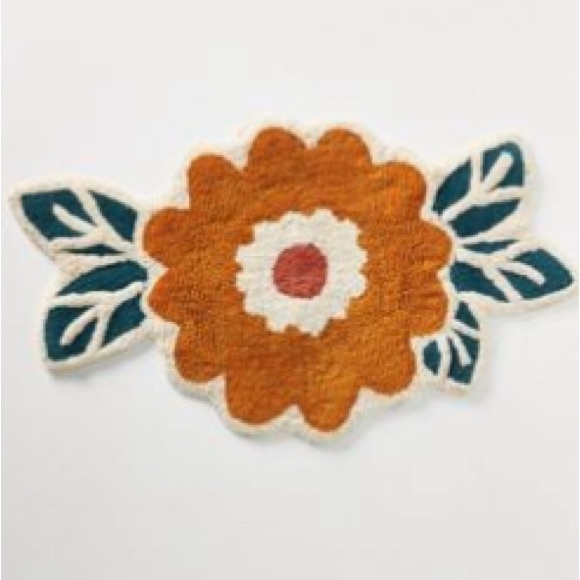 Urban Outfitters Bouquet Floral Bath Mat Rug - Picture 1 of 4